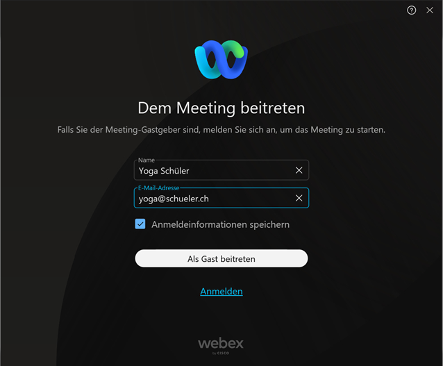 anmeldung